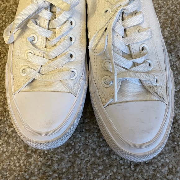 All White Converse - Picture 5 of 6